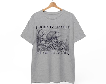Opossum 90s Vintage T-Shirt | Opossum Illustration | Funny Opossum Quote Shirt