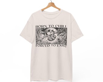 Funny Sloth Shirt | Vintage 90s Aesthetic Tee | Animal Graphic Tee