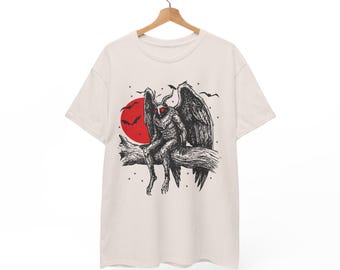 Mothman T-Shirt | Vintage Cryptid Graphic Shirt | Cryptid Enthusiasts