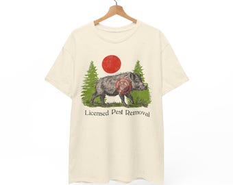 Shirt voor varkensjacht | Jagen op zwijnen | Jachtcadeau | Jagen op wilde zwijnen | Hog Hunter-shirt