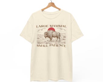 Bison Shirt | Vintage Bison Illustration | Wildtiere T-Shirt | Geschenk für Naturliebhaber
