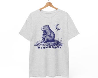 Capybara T-Shirt |  Rodent Enthusiast | Funny Animal  Tee | Meme Shirt