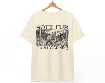 Roaring Grizzly Bear T-Shirt | Wildlife Graphic Tee | 90s Style Forest Wildlife Art Unisex Gift