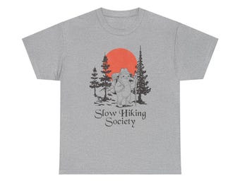 Slow Hiking T-Shirt | Funny Hiking Shirt | Slow Hikers Shirt | Sloth Hiking Shirt | Vintage Hiking Shirt