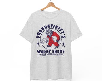 Funny Sloth Tee | Meme Shirt | Sarcastic Animal | Vintage Graphic Tee
