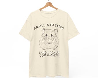 Funny Hamster T-Shirt T-Shirt | Hamster Illustration Tee | Vintage Hamster