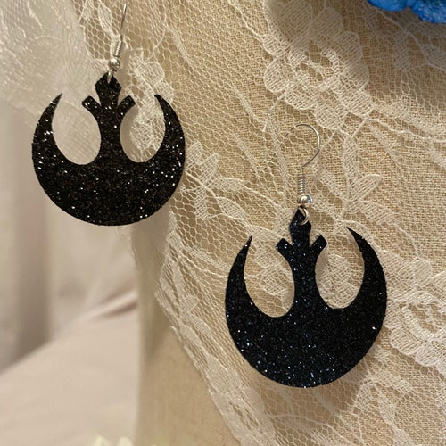 Glow in the Dark Earrings / Star Wars Lightsaber Earrings / Etsy