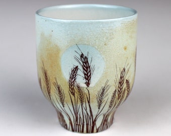 Wood Fired Cup with Wheat
