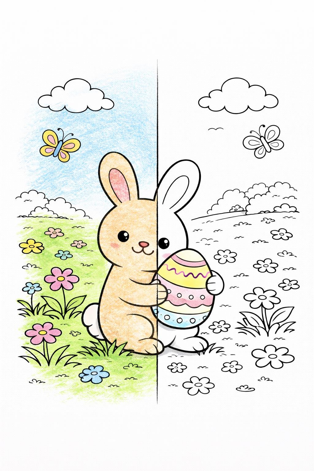 Easter Colouring Pages for Kids | Printable Easter Activity Pack | Cute ...