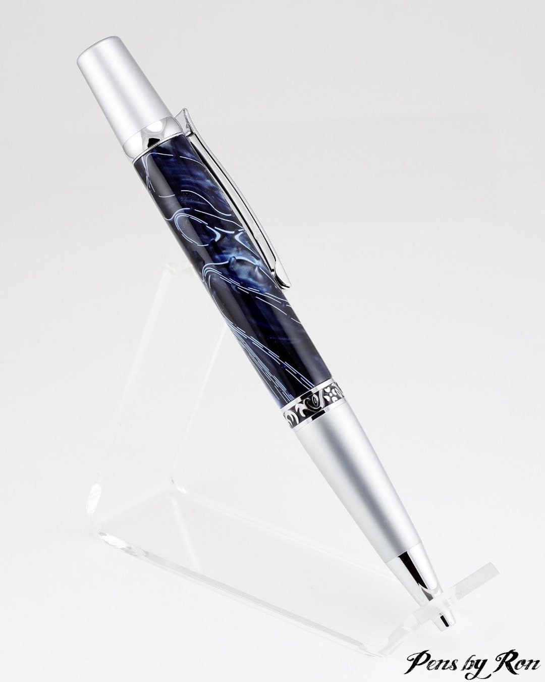Twist to Open Ballpoint Pen Handmade With a Stunning Acrylic Resin Etsy