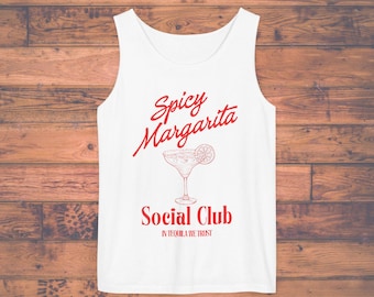 Tanktop „Spicy Margarita Social Club“ | Cocktailillustration, Sommerparty