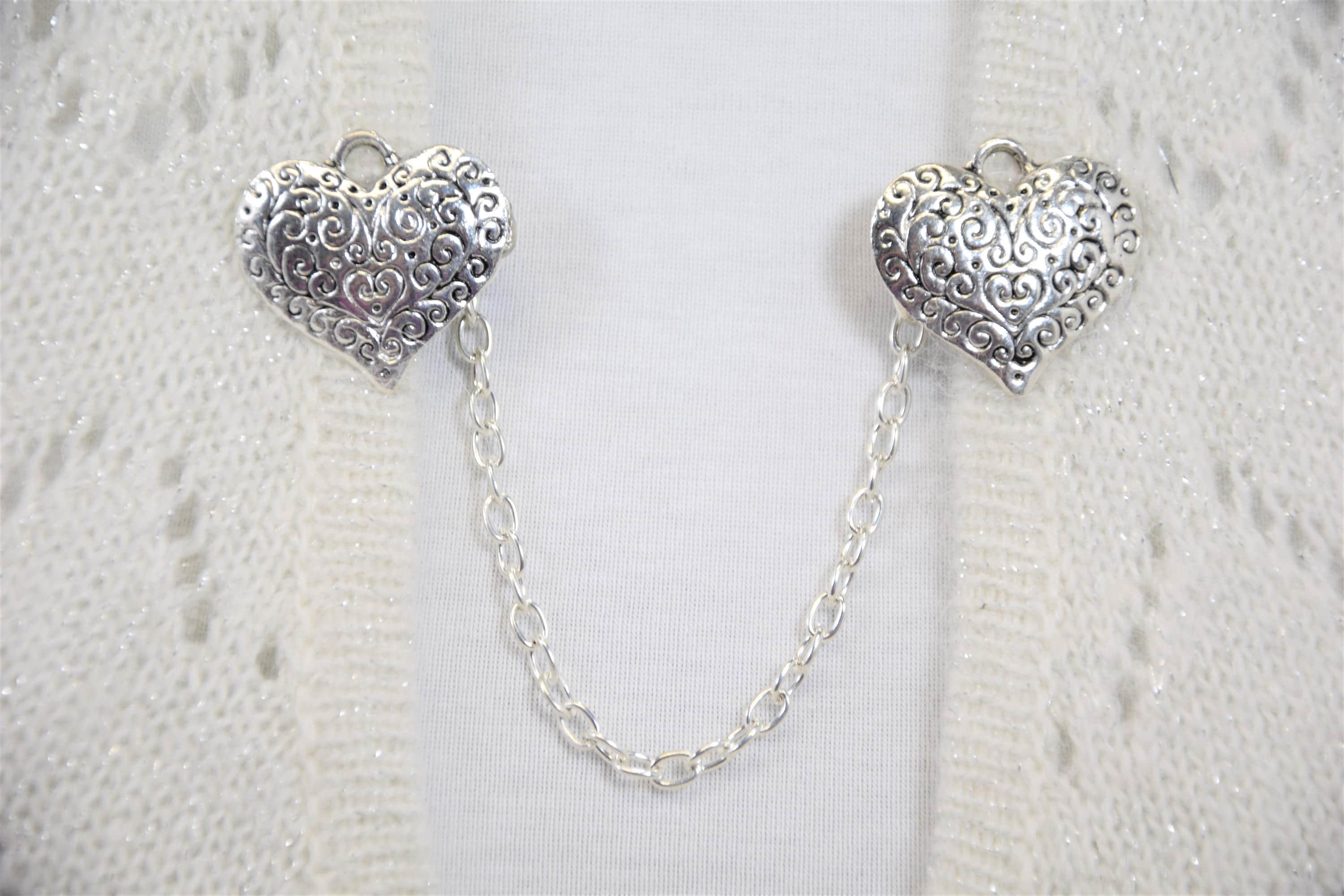 Sweater pins Sweater clips Sweater chain Sweater clasps Etsy