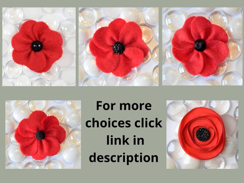 Red Poppy Pin Poppy Lapel Pin Felt Poppy Pin Poppy Brooch Etsy