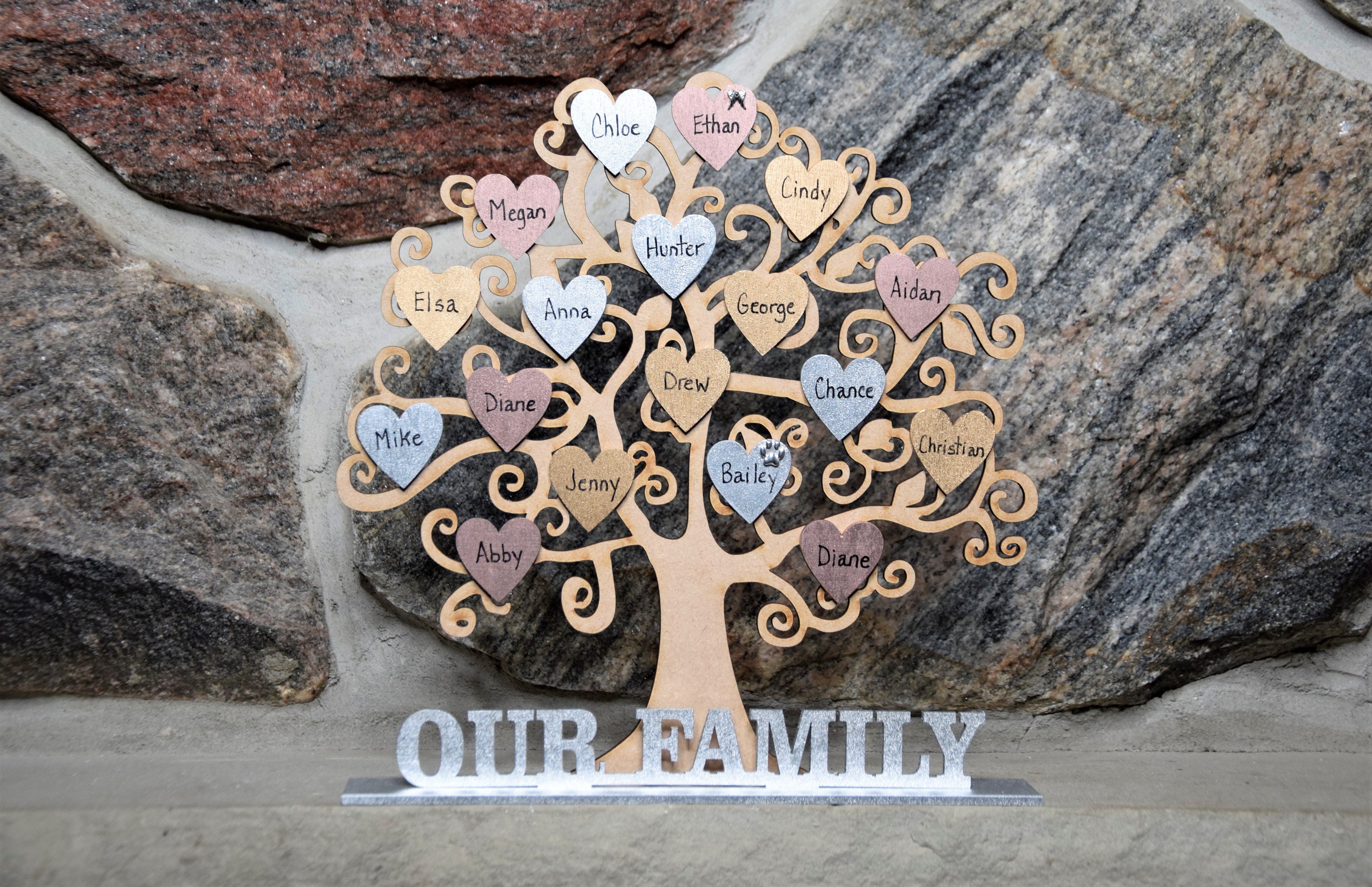 Family tree gift Anniversary gift for parents Christmas gift | Etsy