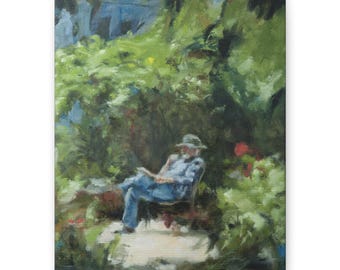 The Man In The Garden - Open Edition Canvas Print