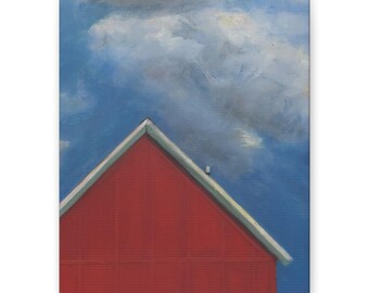 The Red On The Blue - Open Edition Canvas Print