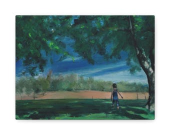 The Boy In The Field - Open Edition Canvas Print