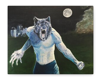 The Wolfman - Open Edition Canvas Print