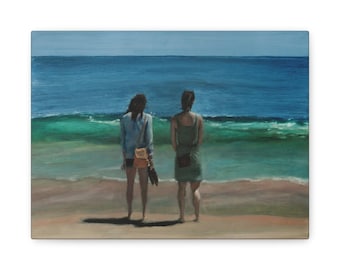 The Women On The Beach - Open Edition Canvas Print