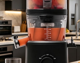 Nama J2 Cold Press Juicer | Black Nama J2 Juicer | Hands-Free Slow Masticating Juicer for Whole Fruits & Veggies