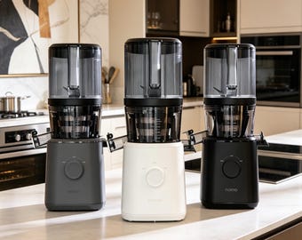 Licuadora de prensado en frío Nama J2 / Licuadora Nama J2 blanca / Licuadora de masticación lenta manos libres para frutas y verduras enteras