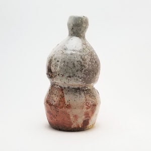 Shino Tokkuri, Ceramic Gourd Sake Bottle
