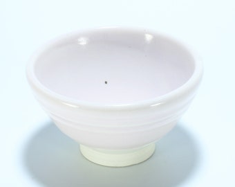Pink Stoneware Guinomi, Small Wide Tea Bowl