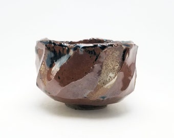 Shino Chawan Matcha Tea Bowl, Natural Ash Glazed Yunomi