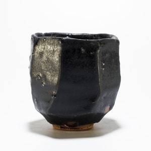 Matte Black Yunomi, Kurinuki Wine Cup
