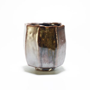 Woodfired Shino Yunomi, Kurinuki Tea Cup