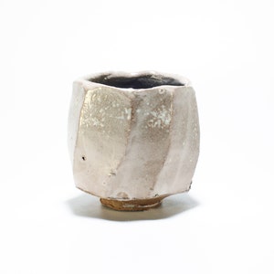 Woodfired Shino Yunomi, Kurinuki Tea Cup