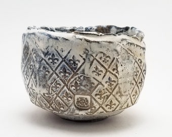 Crystalline Chawan Matcha Tea Bowl Natural Ash Glazed Yunomi
