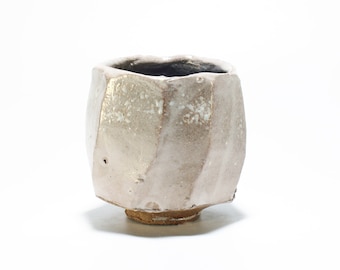 Woodfired Shino Yunomi, Kurinuki Tea Cup