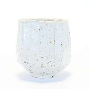 Speckled Stoneware and Ash Glazed Yunomi, Kurinuki Tea Cup