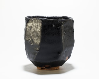 Matte Black Yunomi, Kurinuki Wine Cup