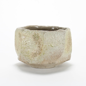 Raw Grey Stoneware Chawan, Kurinuki Matcha Tea Bowl