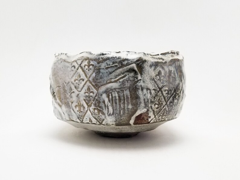 Crystalline Chawan Matcha Tea Bowl Natural Ash Glazed Yunomi