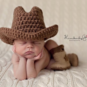 Baby Cowboy or Cowgirl Set-Includes Hat & Boots