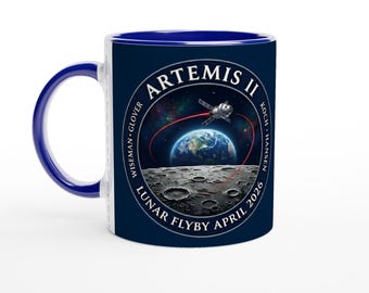 Taza del sobrevuelo lunar de Artemis II / Misión de Astronomía Espacial de la NASA 2026