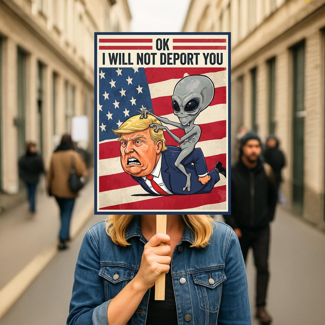 Anti Trump Protest Sign, Protest Poster, No King Protest Poster ...