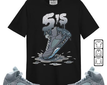 Shirt to Match Retro Light Graphite Wolf Grey 5s - Sneaker Sludges Drip Shirt, Sweatshirt, Hoodie