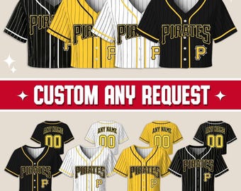 Personalized Women’s Baseball Crop Top Jersey, Custom Name & Number Sports Crop Top, Gift For Fan Pittsburgh Team On Game Day