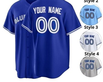 Maillot de baseball de Toronto, Maillot personnalisé de baseball de Toronto pour les fans, Maillot de baseball imprimé Personnalisez votre nom et votre numéro