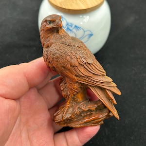 Wood Carved Hawk - Etsy