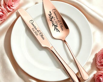 Gepersonaliseerde bruidstaart snijset aangepaste bruidstaart spatel bruids douche cadeau huwelijkscadeaus