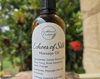 Echoes of Silk Massage Oil | Luxurious & Soothing Botanical Body Oil | Silky Daily Ritual Self-Care