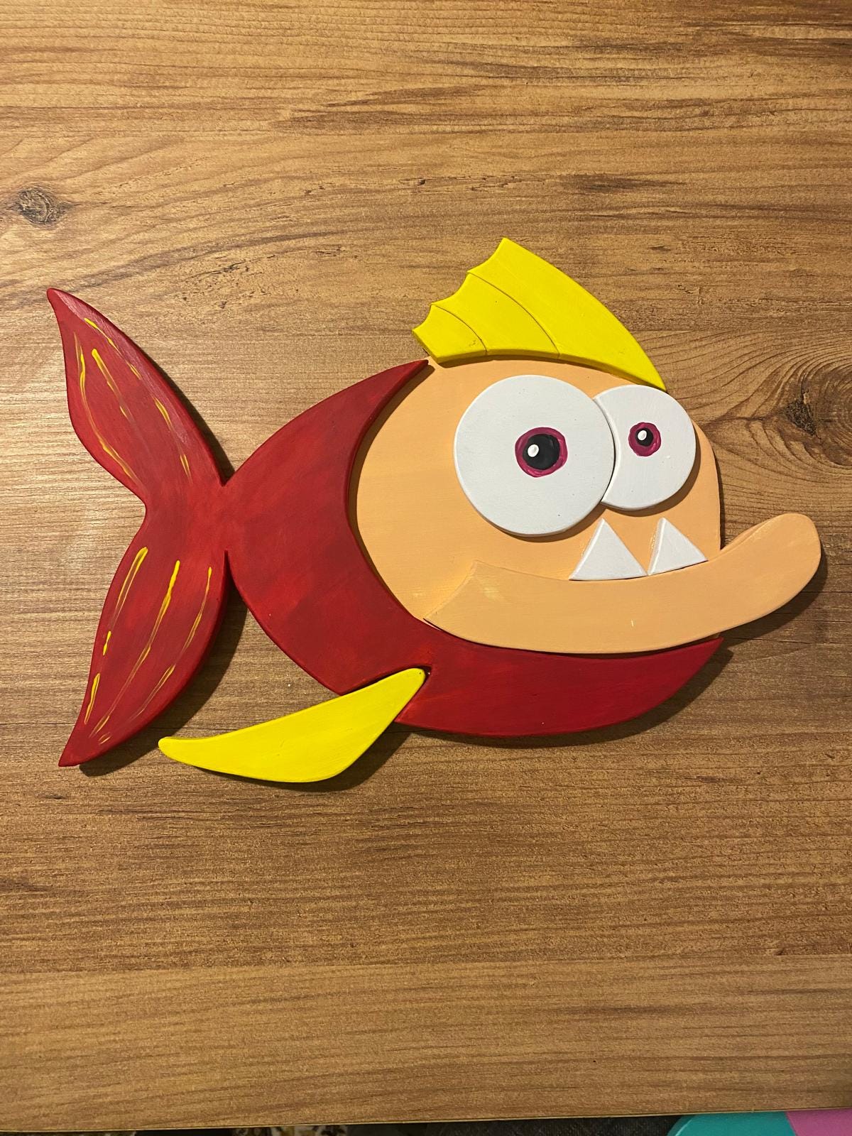 Handmade 3D Wooden Fish Wall Art Set, Nursery Decor - Etsy