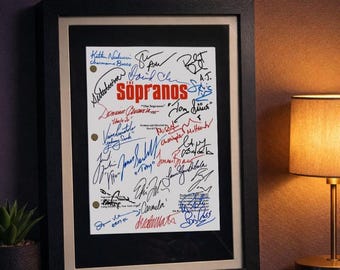 The Sopranos, Pilot TV Script, Screenplay, Signatures, Autograph, Birthday Gift, Movie Lovers Gifts, Sopranos Merch, Movie Props