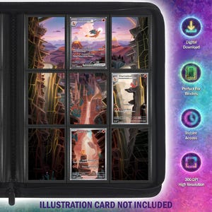 Charmander Family Inspired Extended Art for Binder, S&V 151 TCG Binder Display, Digital Download, Michi Method
