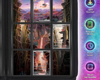 Charmander Family Inspired Extended Art for Binder, S&V 151 TCG Binder Display, Digital Download, Michi Method